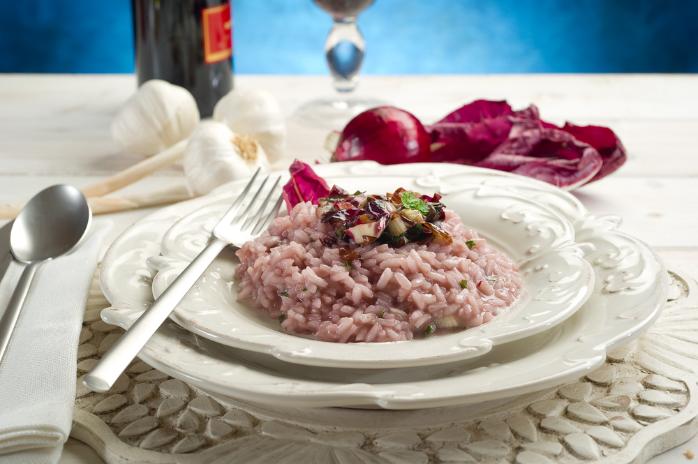 Risotto with Red Chicory Sauce